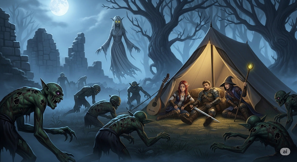 The Haunting Long Rest: Your Long Rest, Her Final Stand! A Free Ready-to-Play D&D Encounter (5e)
