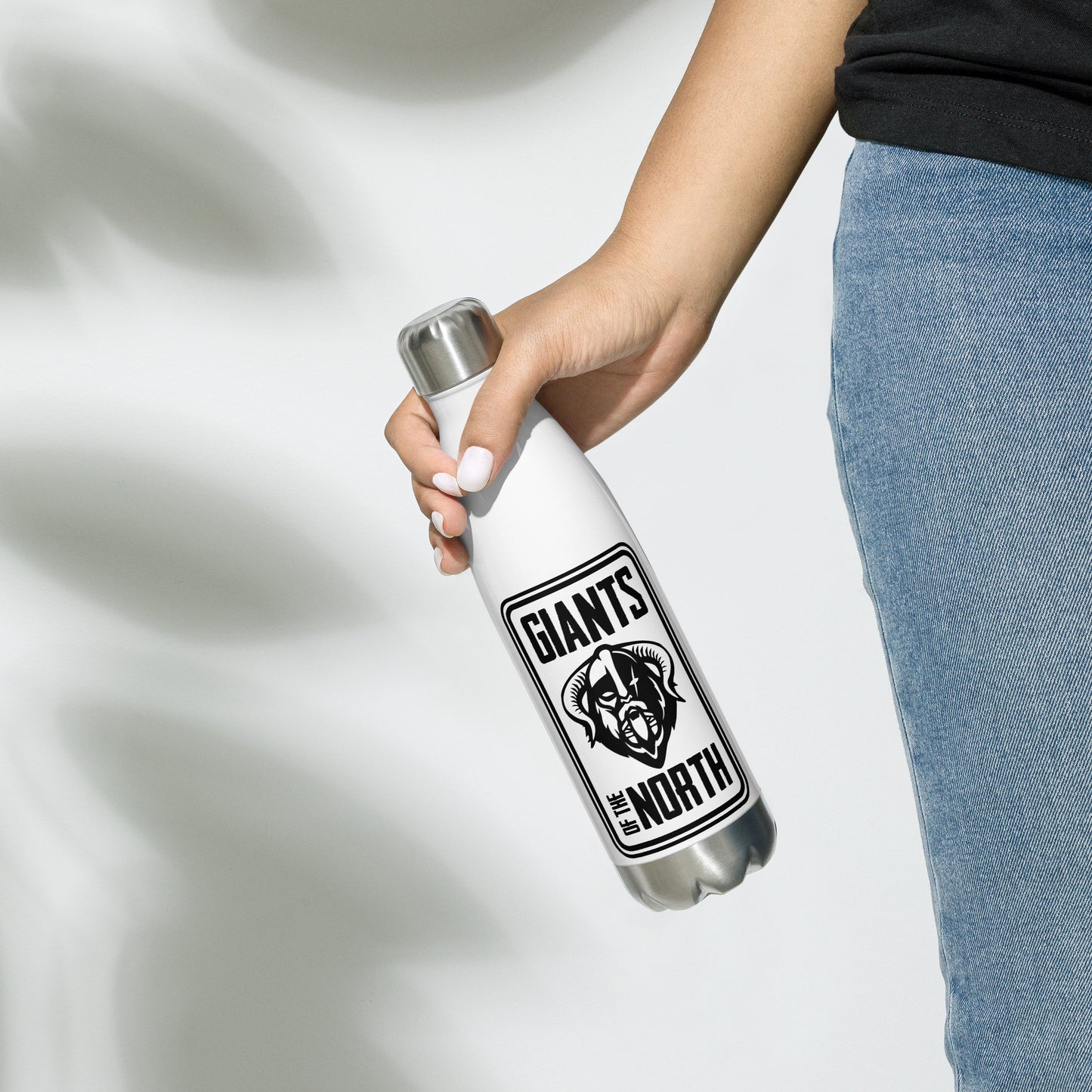 Giants of the North Logo Stainless Steel Water Bottle