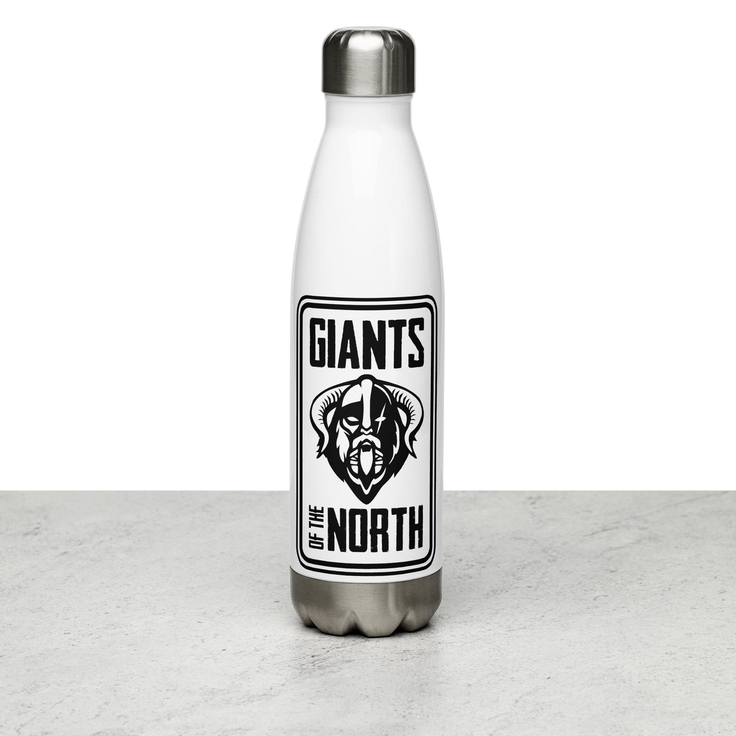 Giants of the North Logo Stainless Steel Water Bottle