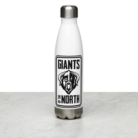 Giants of the North Logo Stainless Steel Water Bottle