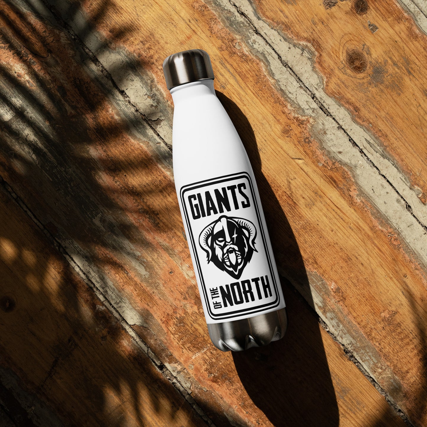 Giants of the North Logo Stainless Steel Water Bottle